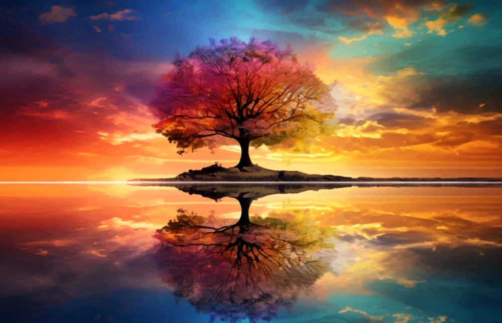 Tree Of Life Glass Wall Art