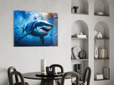 Shark Glass Wall Art