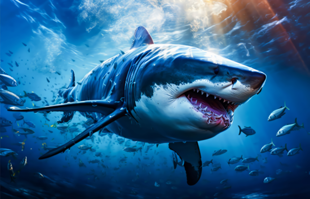 Shark Glass Wall Art