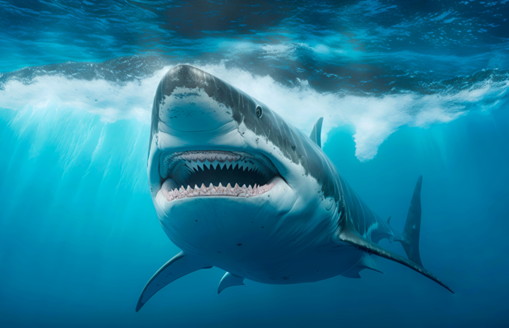 Shark Glass Wall Art