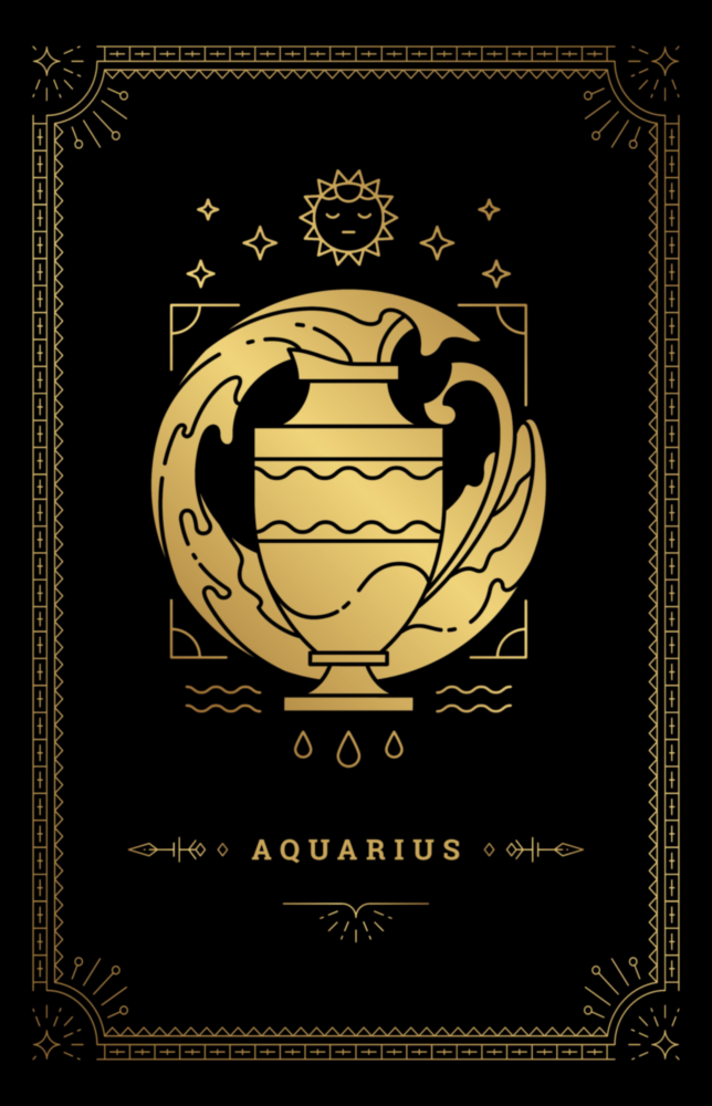 Aquarius Glass Wall Art