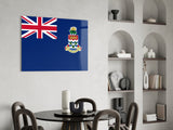 Flag of The Cayman Islands Glass Wall Art.