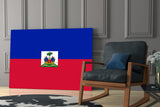 Haiti Flag Glass Wall Art