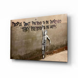 Urban Happiness Graffiti Glass Wall Art