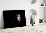 Ethereal Tiger Green Eye Glass Wall Art