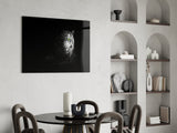 Ethereal Tiger Green Eye Glass Wall Art