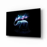 Galaxia del elefante Cuadro de cristal - 72x46 cm