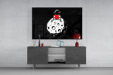Moon Love Astronaut Glass Wall Art