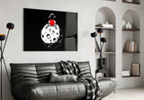 Moon Love Astronaut Glass Wall Art