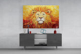 Eternal Lion Glass Wall Art
