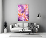 Ethereal Flowing Colors Glass Wall Art