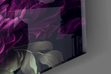 Elegant Dark Floral Bouquet Glass Wall Art