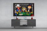 Luxury Poker Night Glass Wall Art