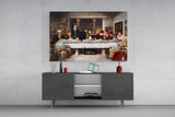 The Last Supper of Money Glass Wall Art