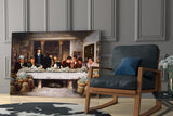 The Last Supper of Money Glass Wall Art