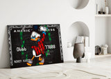 Duckman American Express Card Glass Wall Art