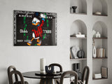 Duckman American Express Card Glass Wall Art