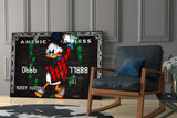 Duckman American Express Card Glass Wall Art