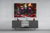 Joker Poker Night Glass Wall Art