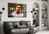 Pablo Escobar American Express Card Glass Wall Art
