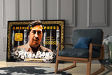 Pablo Escobar American Express Card Glass Wall Art