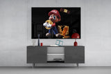 Mario Bitcoin Treasure Glass Wall Art