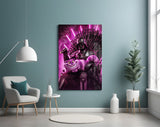 Vader & Cheshire Cat Throne Glass Wall Art