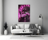 Vader & Cheshire Cat Throne Glass Wall Art
