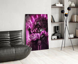 Vader & Cheshire Cat Throne Glass Wall Art