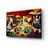 Espressionismo astratto Quadro in vetro - 72x46 cm