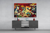 Abstract Expressionist Glass Wall Art