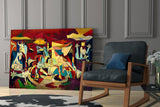Abstract Expressionist Glass Wall Art