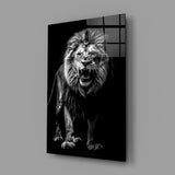 Lion Roar Glass Wall Art