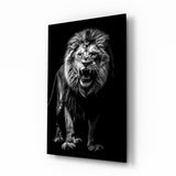 Lion Roar Glass Wall Art