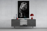 Lion Roar Glass Wall Art