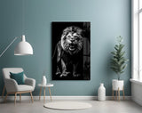 Lion Roar Glass Wall Art