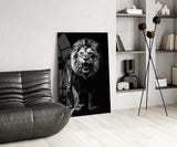 Lion Roar Glass Wall Art