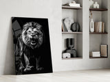 Lion Roar Glass Wall Art