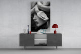 Snake Head Portrait Glass Wall Art