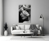 Snake Head Portrait Glass Wall Art