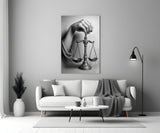 Justice Scale Hand Glass Wall Art