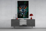 Eerie Owl Eyes Glass Wall Art