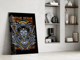 Mecha Geisha Glass Wall Art