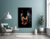 Eagle in Flight Glass Wall Art