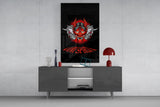 Devil's Mask Glass Wall Art