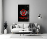 Devil's Mask Glass Wall Art