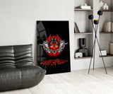 Devil's Mask Glass Wall Art