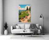 Vineyard Harvest Journey Glass Wall Art