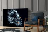 Eagle in Flight Glass Wall Art