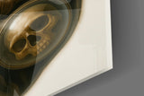 Gothic Reaper with Scythe Glass Wall Art